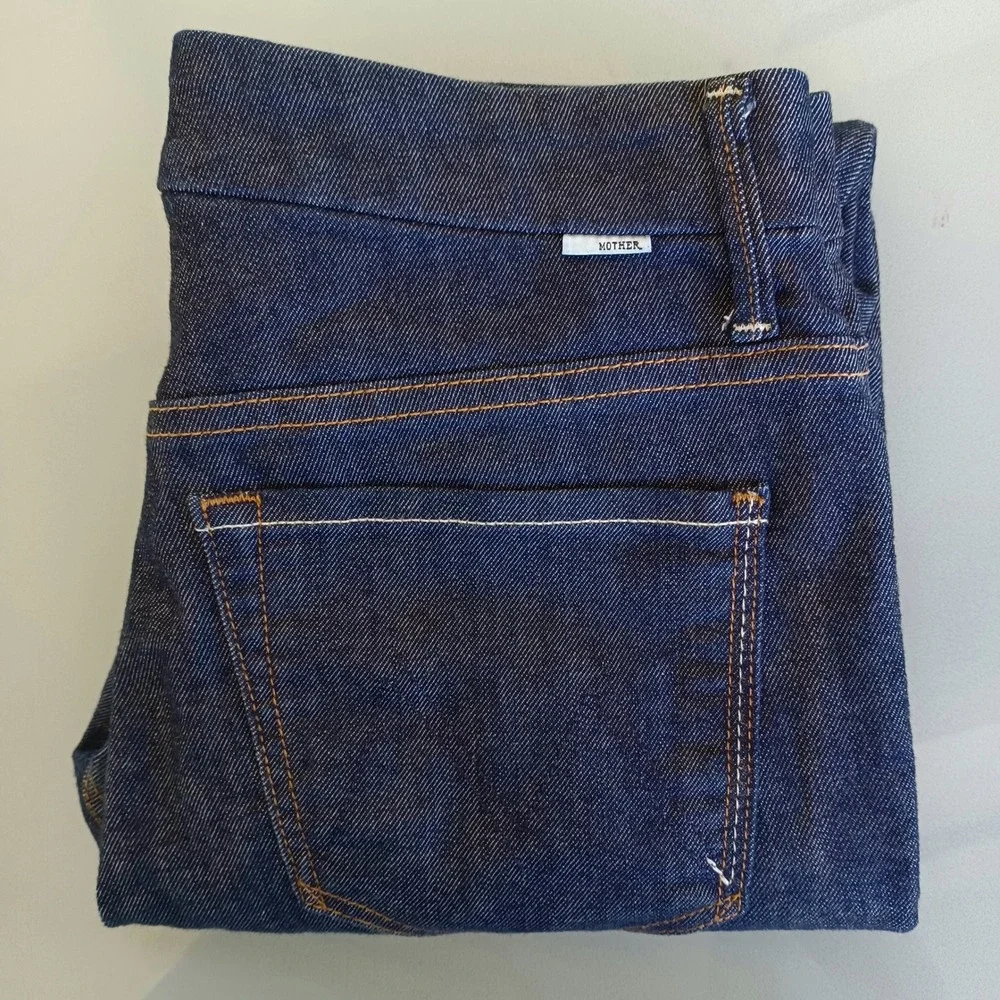 Mother Denim Skinny Jeans Dark Indigo Wash Size 28 Made in USA‎ High Rise